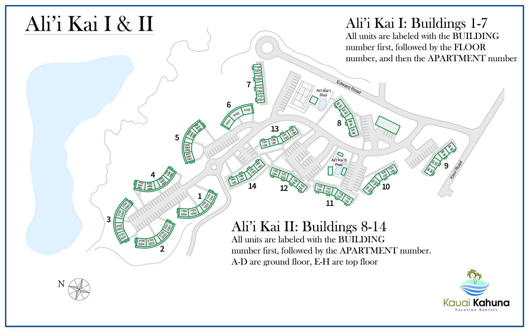 Alii Kai Complex Map
