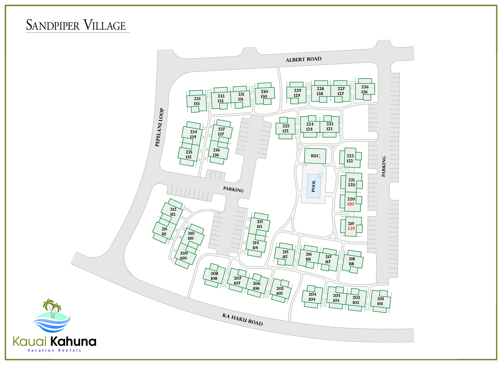 Sandpiper Village Map