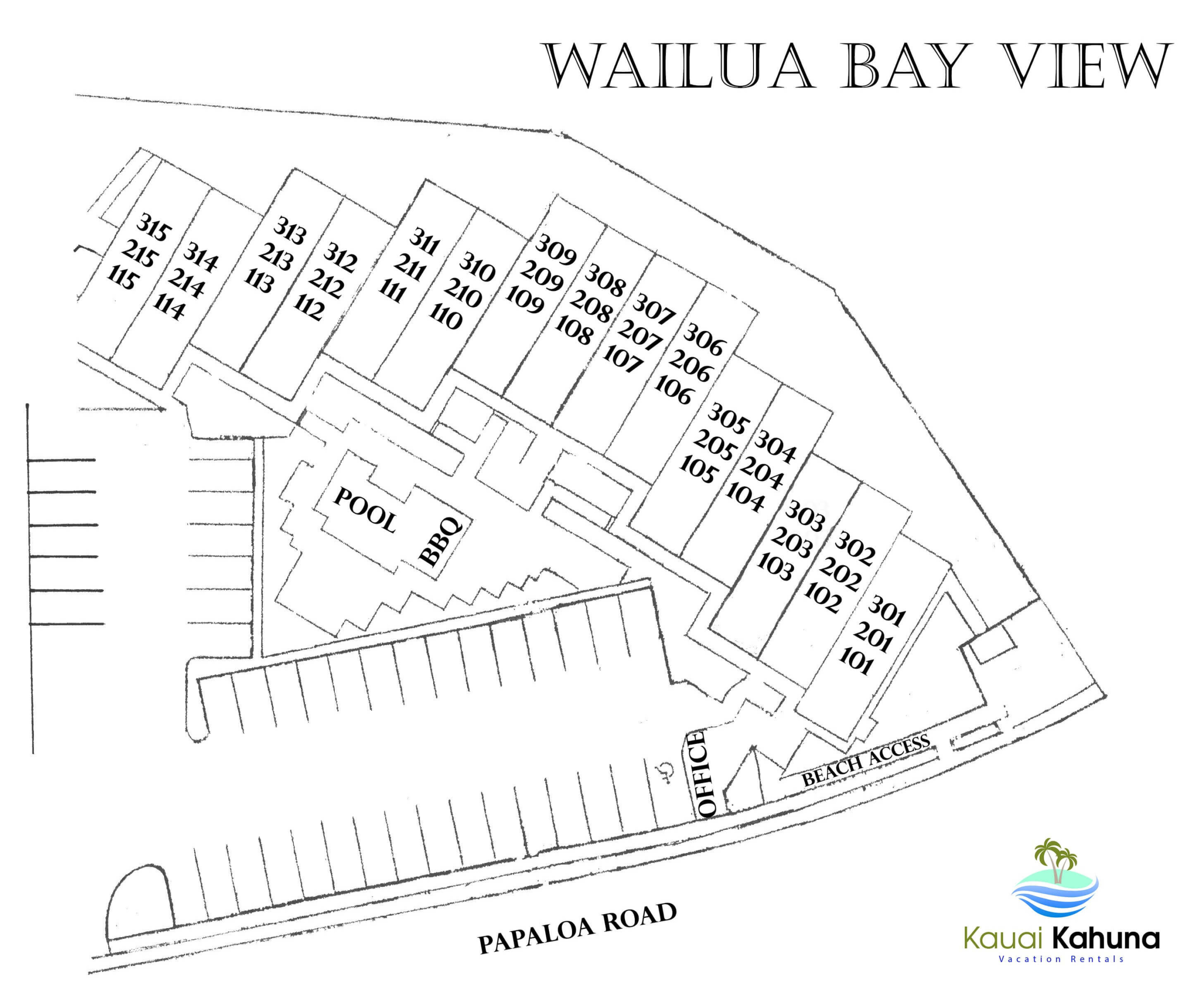 Wailua Bay View Map
